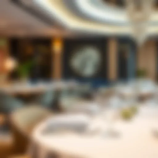 Elegant dining setting at عمر الخيام